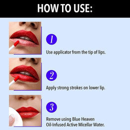 Blue Heaven Hyper Stay Weightless Liquid Matte Lipstick | Long-lasting & Smudge Proof | Non-Transfer Matte Lipstick for Women 6ml